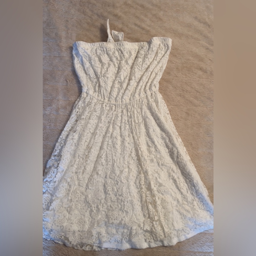 Hollister White Lace Mini Dress